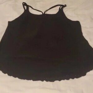DR Dressin Ruffle Cami Top in Black Size XL NWT